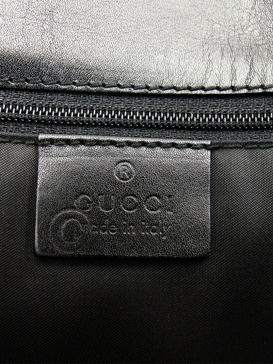GUCCI Shoulder Bag Black Silver Women Authentic secondhand - Picture 6 of 7